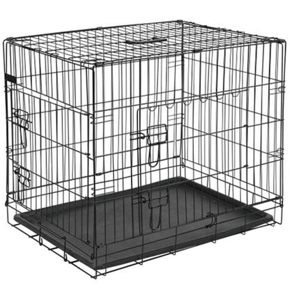@Pet Transportbur for hund metall 77,5x48,5x55,5 cm svart 15002