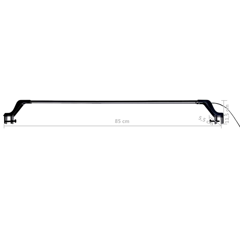Akvarium LED-lys med klemmer 90-105 cm blå og hvit