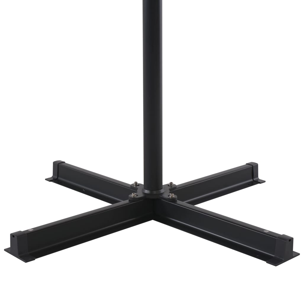 Hageparasoll med bærbar fot antrasitt