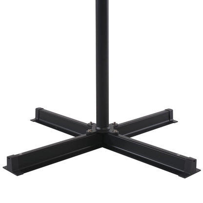 Hageparasoll med bærbar fot antrasitt