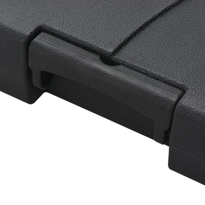 Hageparasoll med bærbar fot gråbrun