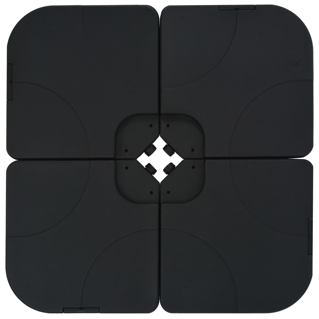 Hageparasoll med bærbar fot antrasitt