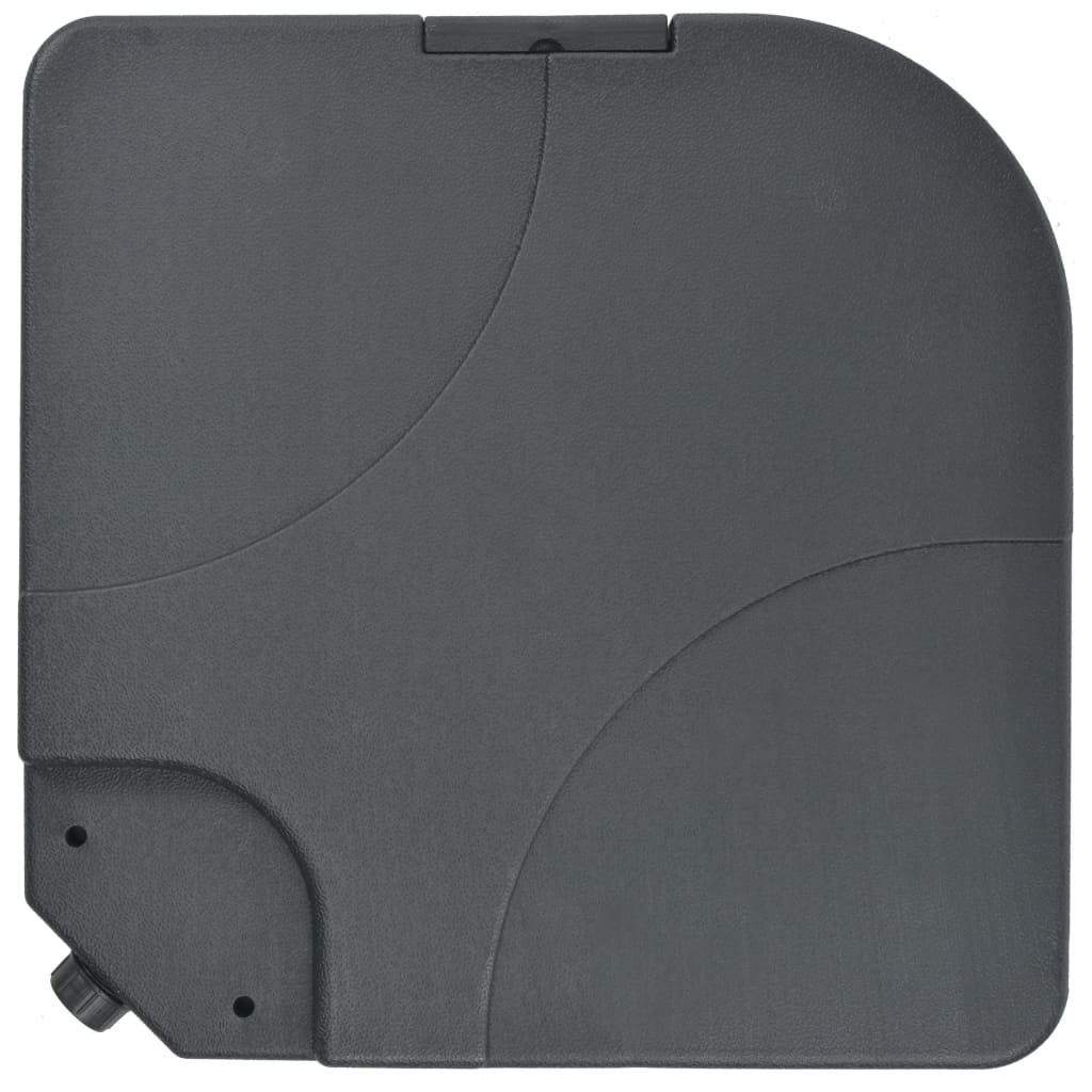 Hageparasoll med bærbar fot antrasitt