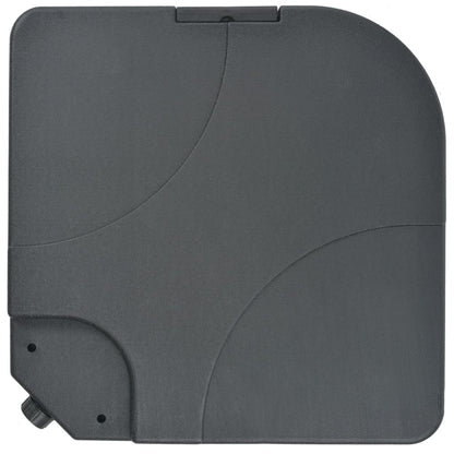 Hageparasoll med bærbar fot antrasitt