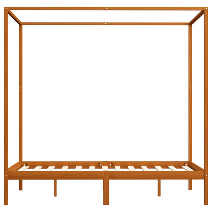 Himmelsengeramme honningbrun heltre furu 120x200 cm