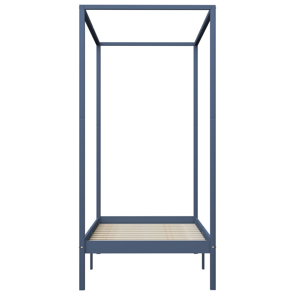 Himmelsengeramme heltre furu grå 100x200 cm