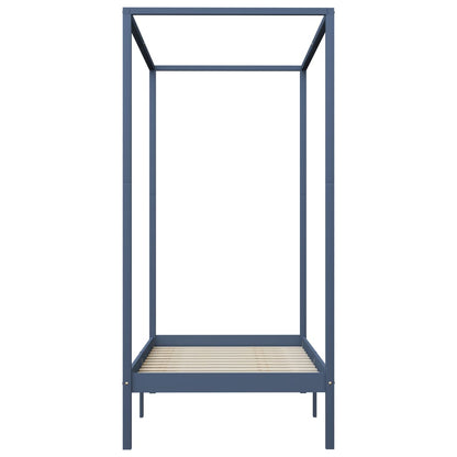 Himmelsengeramme heltre furu grå 100x200 cm