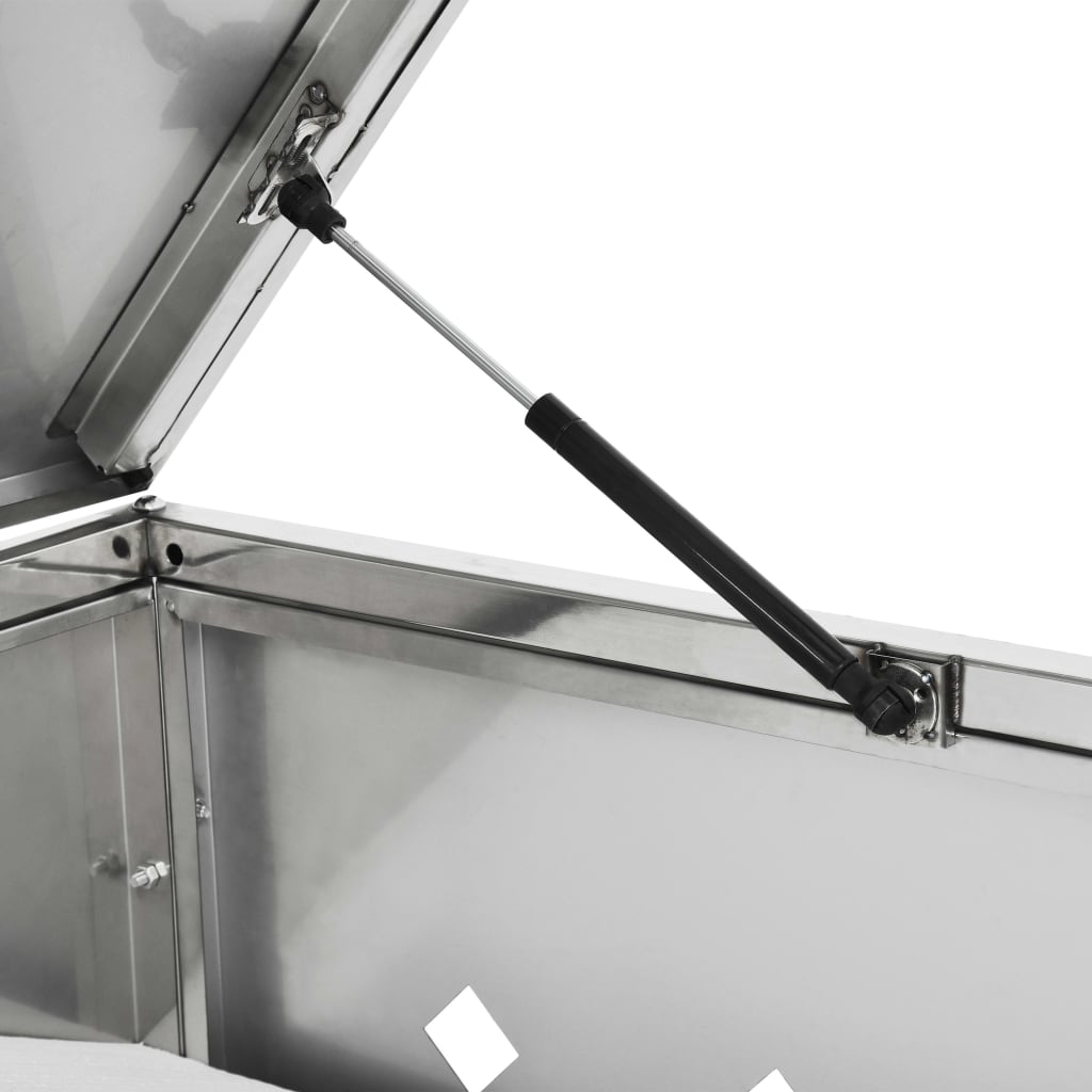 Søppeldunkskur enkel 240 L rustfritt stål