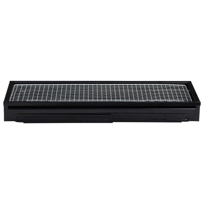 Bærbar campinggrill stål 60x22,5x33 cm