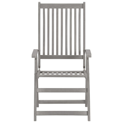 Hagelenestol 2 stk grå heltre akasie