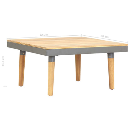 Hagesalongbord 60x60x31,5 cm heltre akasie