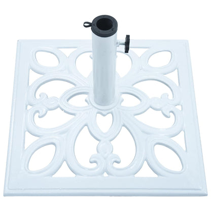 Parasollfot hvit 12 kg 49 cm støpejern