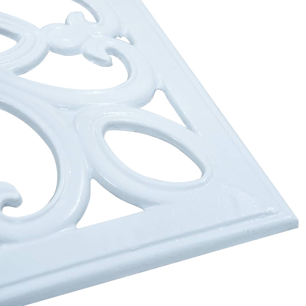 Parasollfot hvit 12 kg 49 cm støpejern