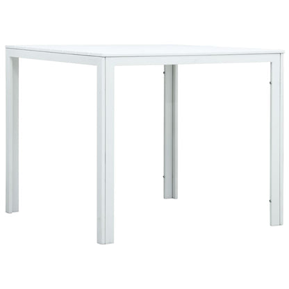 Salongbord hvit 78x78x74 cm HDPE treutseende