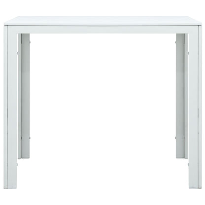 Salongbord hvit 78x78x74 cm HDPE treutseende