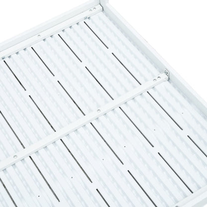 Salongbord hvit 78x78x74 cm HDPE treutseende