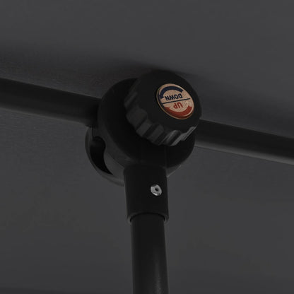 Hageparasoll med aluminiumsstang 180x110 cm grønn