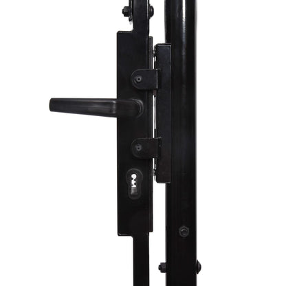 Dobbel hageport med spydhoder 400x200 cm
