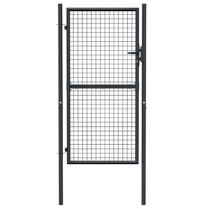 Hageport netting galvanisert stål 100x225 cm grå
