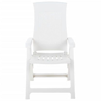 Hagelenestoler 2 stk plast hvit