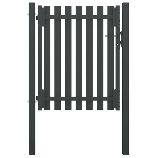 Hageport stål 1x1,5 m antrasitt