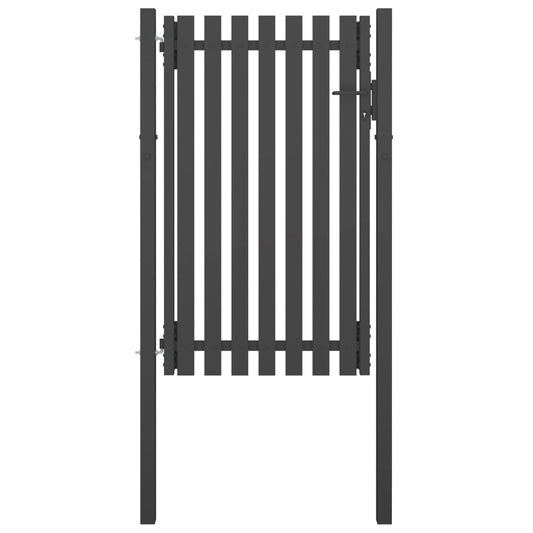 Hageport stål 1x2 m antrasitt