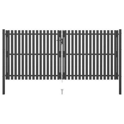 Hageport stål 4x2 m antrasitt