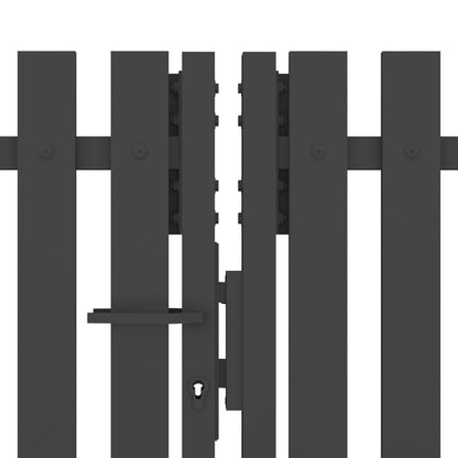 Hageport stål 4x2 m antrasitt