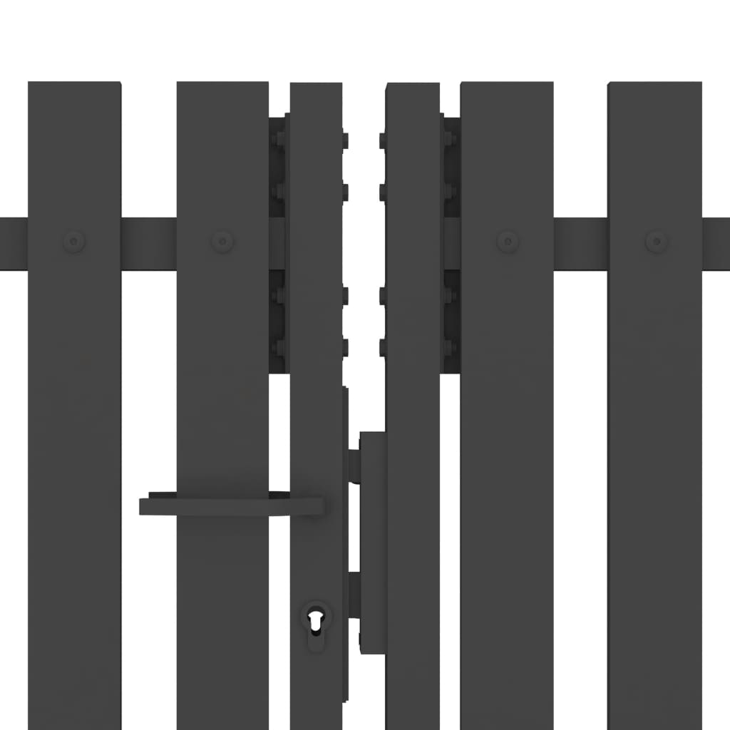 Hageport stål 4x2,25 m antrasitt