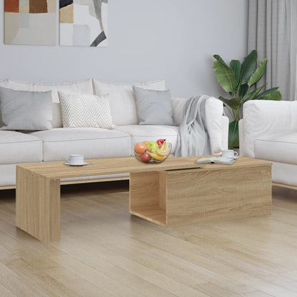 Salongbord sonoma eik 150x50x35 cm konstruert tre