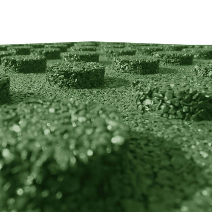 Fallunderlag 24 stk gummi 50x50x3 cm grønn