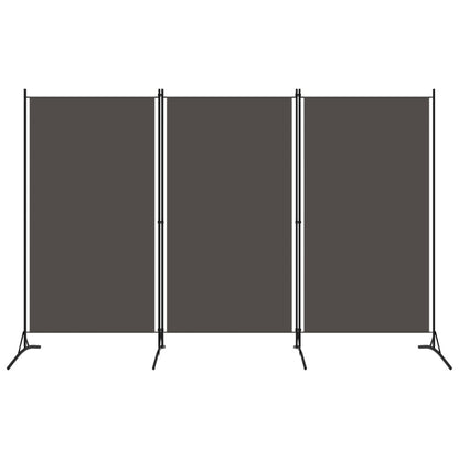 Romdeler 3 paneler antrasitt 260x180 cm