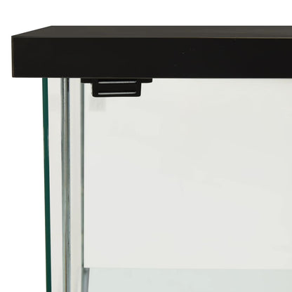Oppbevaringsskap herdet glass svart