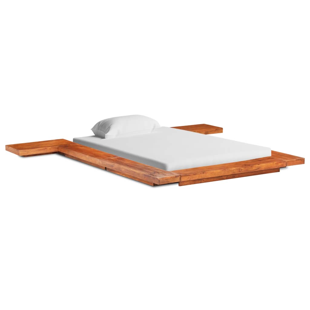 Japansk sengeramme heltre akasie 100x200 cm