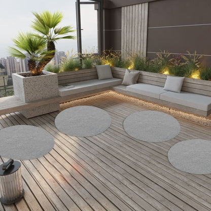 Kunstgress med knotter dia.130 cm grå rund