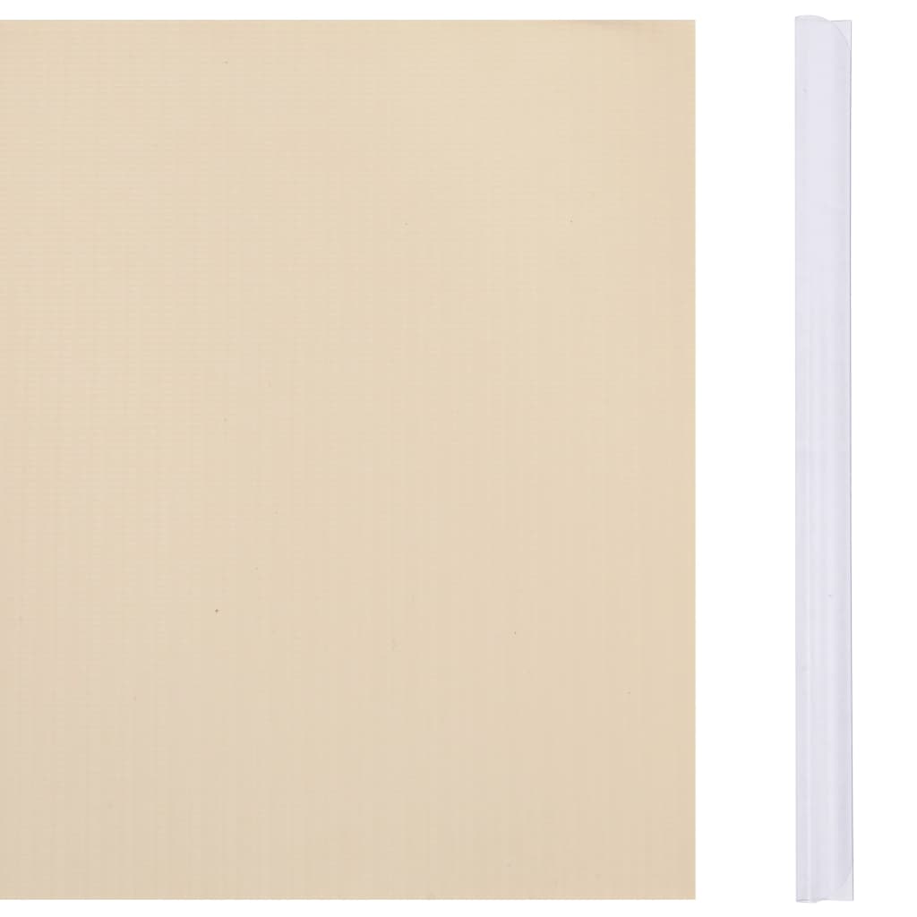 Hageskjerm PVC 35x0,19 m kremhvit