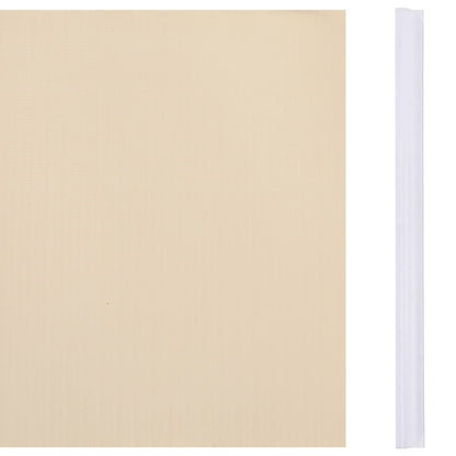 Hageskjerm PVC 35x0,19 m kremhvit