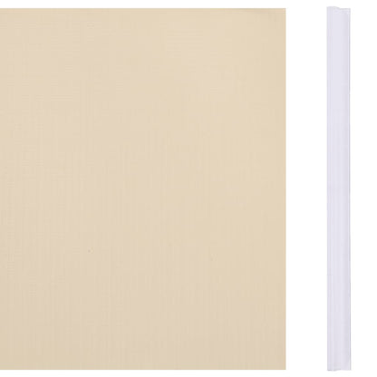 Hageskjerm PVC 70x0,19 m kremhvit