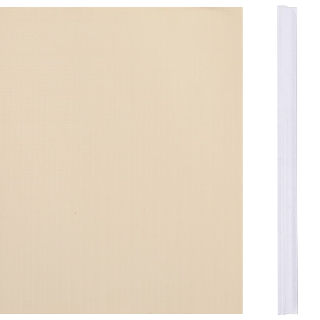 Hageskjerm 4 stk PVC 35x0,19 m kremhvit