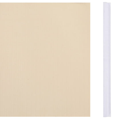 Hageskjerm 4 stk PVC 35x0,19 m kremhvit