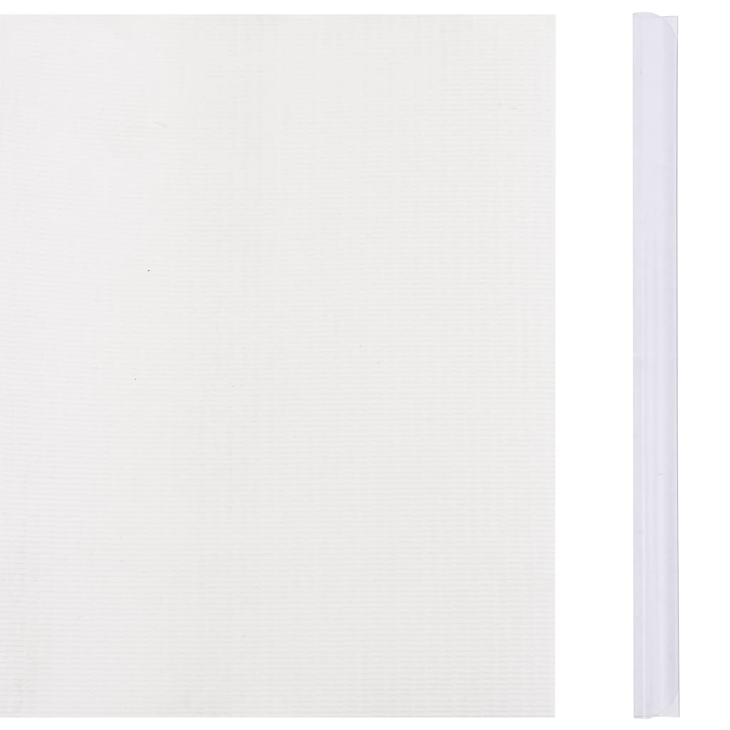 Hageskjerm PVC 70x0,19 m hvit