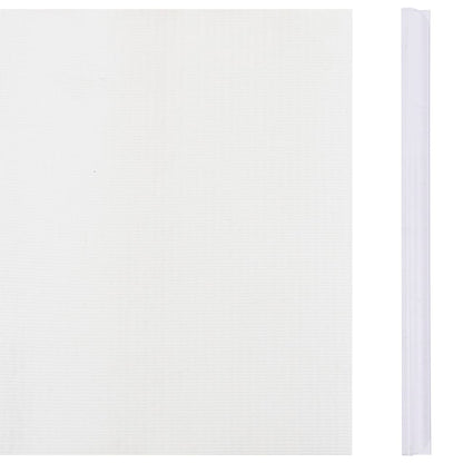 Hageskjerm 4 stk PVC 35x0,19 m hvit