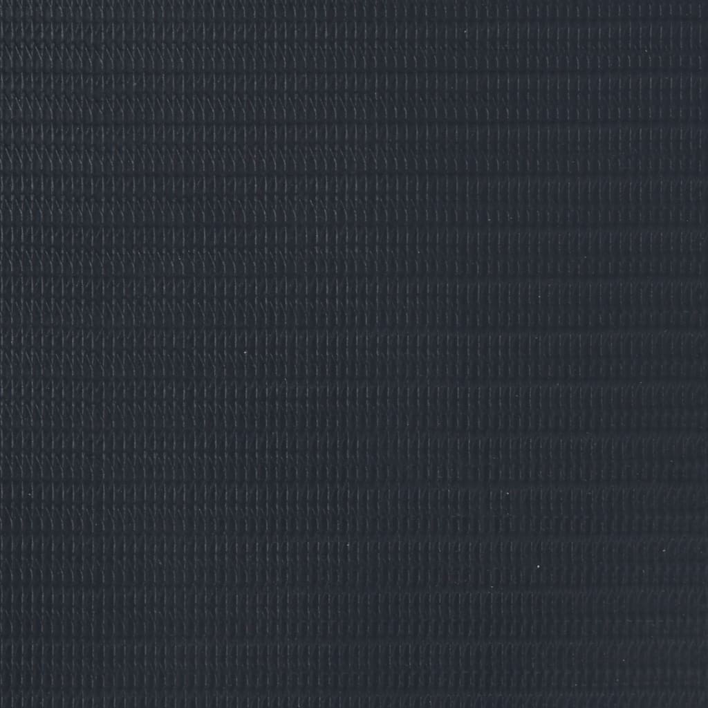 Hageskjerm 4 stk PVC 35x0,19 m matt mørkegrå