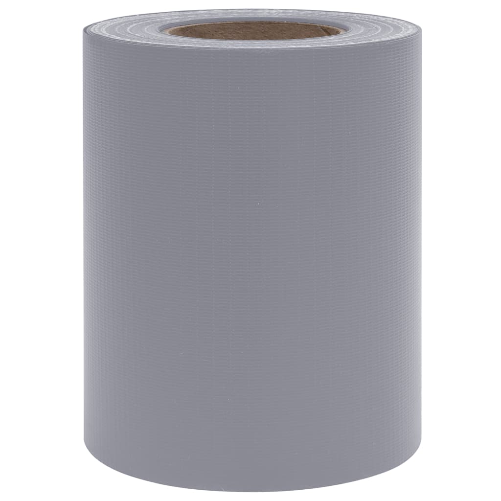 Hageskjerm 4 stk PVC 35x0,19 m matt lysegrå