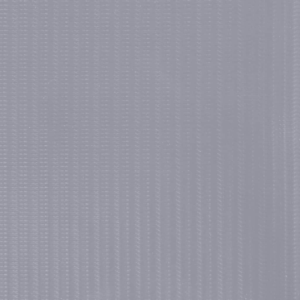 Hageskjerm 4 stk PVC 35x0,19 m matt lysegrå