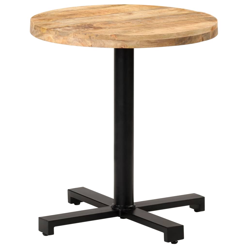 Bistrobord rundt Ø70x75 cm grovt mangotre