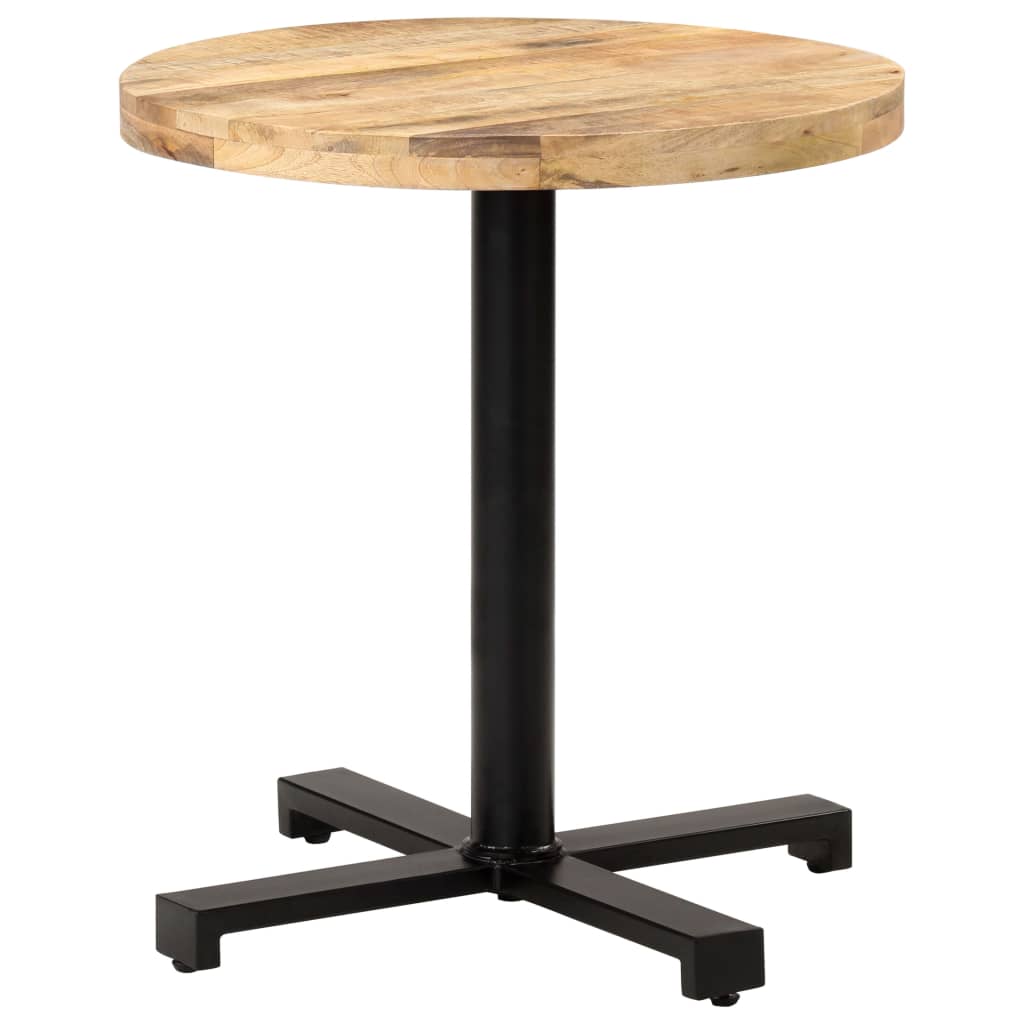 Bistrobord rundt Ø70x75 cm grovt mangotre