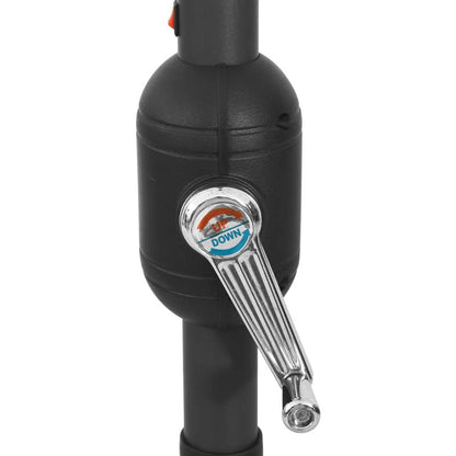 Hageparasoll med LED-lys 400 cm vinrød