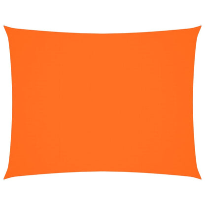 Solseil oxfordstoff rektangulær 4x6 m oransje