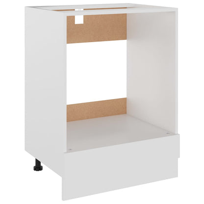 Ovnskap "Riga" hvit 60x46x81,5 cm konstruert tre